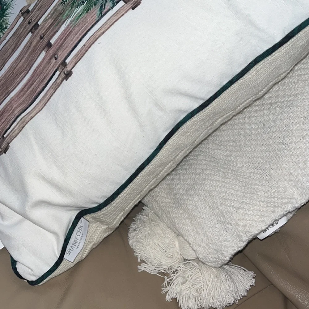 Shabby Chic Winter Pillow
